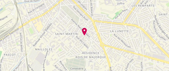 Plan de BOUTELLIER Dominique, 5 Rue Lucien Deslinières, 66000 Perpignan