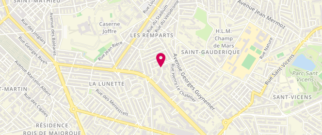 Plan de IRLES Gérard, 7 Rue Edme Mariotte, 66100 Perpignan