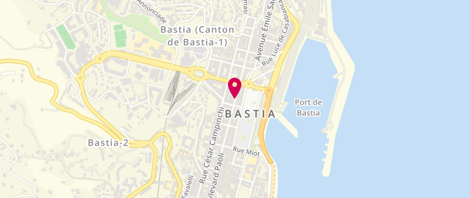 Plan de MURACCIOLE Jean Pascal, 41 Boulevard Paoli, 20200 Bastia