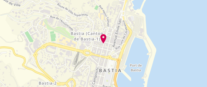 Plan de FANTINI Marie Noëlle, 41 Rue César Campinchi, 20200 Bastia