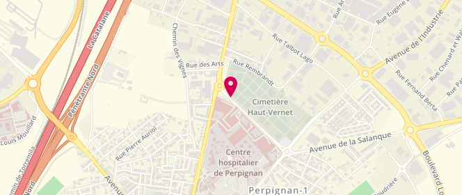 Plan de GRESILLON Caroline, 334 Rue Diego Velasquez, 66000 Perpignan