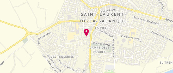 Plan de GRANIER Isabelle, 3 Rue du Docteur Jean Payri, 66250 Saint-Laurent-de-la-Salanque