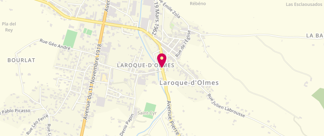 Plan de GAUVRIT Carole, 2 Bis Avenue Pierre Semard, 09600 Laroque-d'Olmes