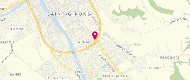 Plan de NEGRE Florent, 34 Avenue d'Aulot, 09200 Saint-Girons