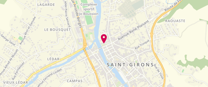 Plan de BADRE Nicolas, Square Balague, 09200 Saint-Girons
