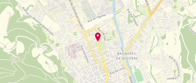 Plan de BRUNSCHWIG Didier, 45 Place Georges Clemenceau, 65200 Bagnères-de-Bigorre