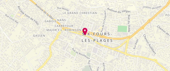 Plan de TEDESCO Valérie, 98 Rue de la Republique, 83140 Six-Fours-les-Plages