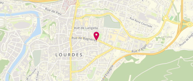 Plan de THOMAS Françoise, 50 Rue de Bagneres, 65100 Lourdes