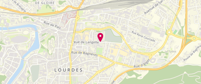 Plan de CARITE Roger, 29 Rue de Langelle, 65100 Lourdes