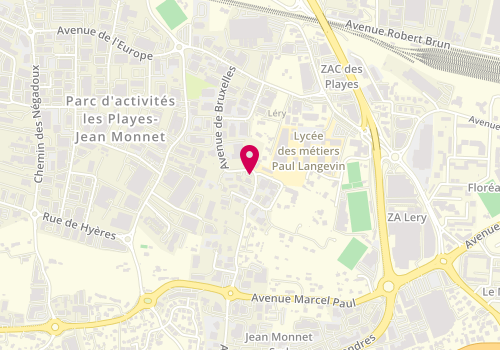 Plan de GUILLAUME Stéphanie, 455 Avenue de Bruxelles, 83500 La Seyne-sur-Mer