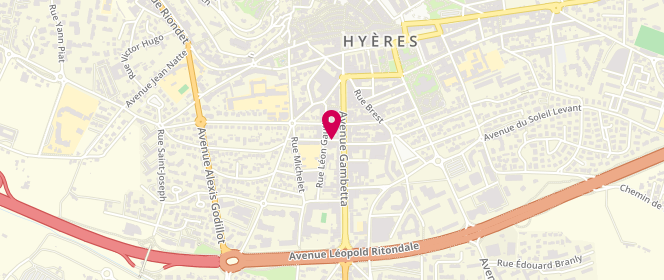 Plan de JARNET Jean-Yves, 4 Rue Pierre Brossolette, 83400 Hyères