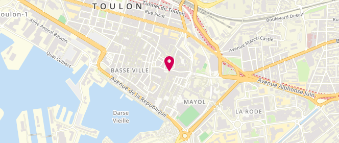 Plan de CROUZET Pascale, 74 Cours Lafayette, 83000 Toulon