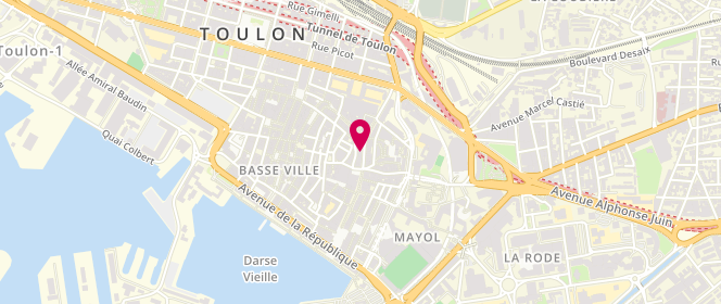 Plan de AFLALO Charles, 51 Cours Lafayette, 83000 Toulon