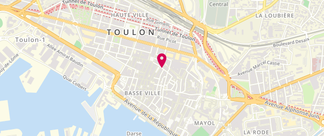 Plan de DAGORN Noëlle, 2 Rue Ferdinand Pelloutier, 83000 Toulon