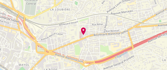 Plan de BERNARD Gilles, 47 Avenue Georges Bizet, 83000 Toulon