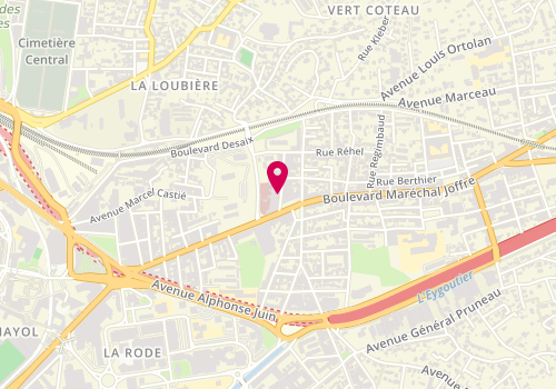 Plan de DIBIANE-GADEA Christelle, 1 Avenue Georges Bizet, 83000 Toulon