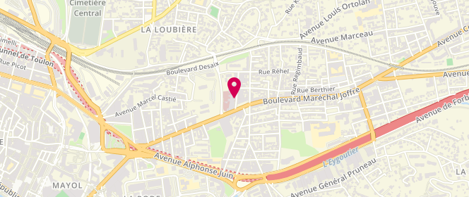 Plan de LAFONT Benoît, 1 Avenue Georges Bizet, 83000 Toulon