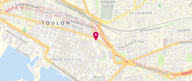 Plan de MATHIEU Lorin, 4 Place Noël Blache, 83000 Toulon