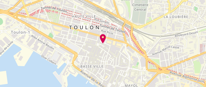 Plan de SALLETAZ Philippe, 9 Rue Corneille, 83000 Toulon