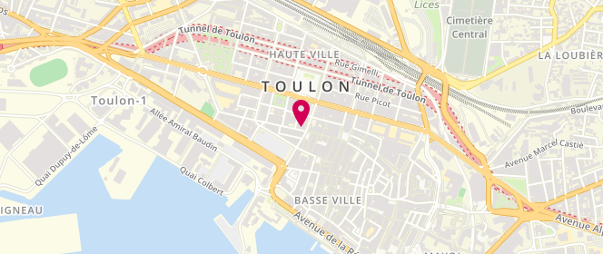 Plan de MENELLI Cyrille, 323 Rue Jean Jaurès, 83000 Toulon
