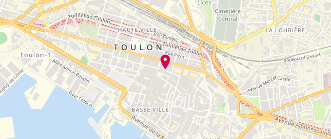 Plan de ZETTELMAIER Fabien, 2 Rue Corneille, 83000 Toulon