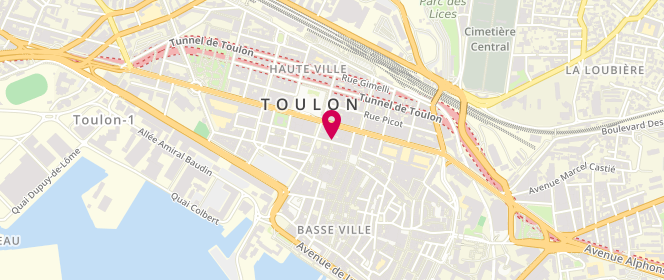 Plan de PAOLANTONACCI Isabelle, 4 Rue Hippolyte Duprat, 83000 Toulon