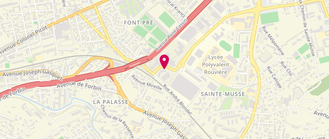 Plan de DEJEAN Romain, Rue Nicolas Appert Sainte Musse, 83000 Toulon