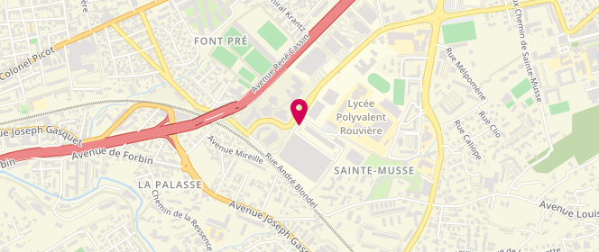 Plan de RUIZ Thibault, 54 Rue Henri Sainte Claire Deville, 83056 Toulon
