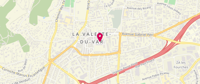 Plan de AIDIBE Ali, Place du General de Gaulle, 83160 La Valette-du-Var