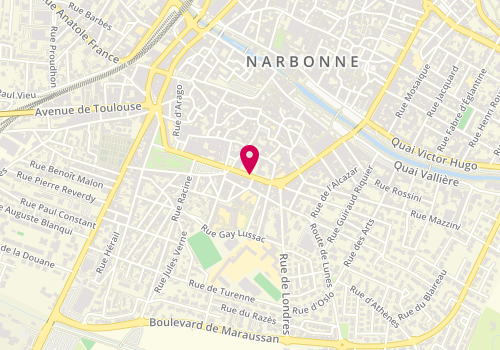 Plan de HOUNTONDJI Lina, Boulevard Docteur Lacroix, 11108 Narbonne