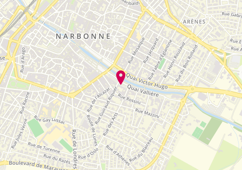 Plan de CLAUSEL Laurent, 22 Quai Vallière, 11100 Narbonne