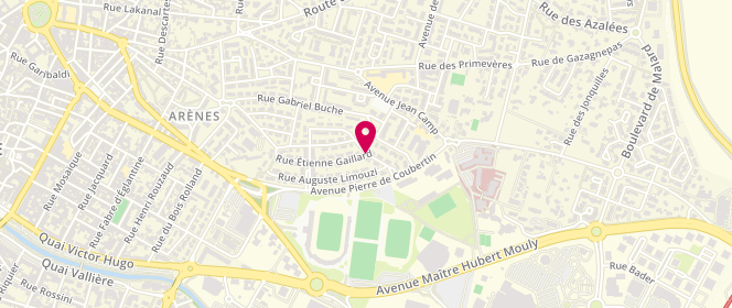 Plan de RUBIELLA Bernard, 16 Rue Paul Philoctète, 11100 Narbonne