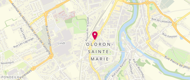 Plan de ABINADER Mario, 5 Avenue de la Gare, 64400 Oloron-Sainte-Marie