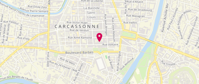 Plan de CAMBONIE Jean-Thierry, 15 Rue Courtejaire, 11000 Carcassonne