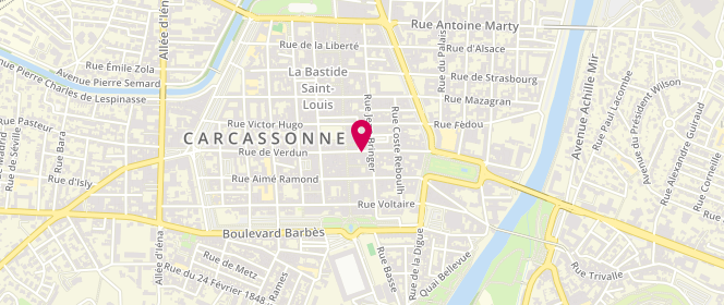 Plan de SERIN Marc, 33 Rue de Verdun, 11000 Carcassonne
