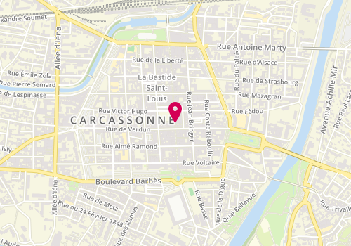 Plan de LOUNGI Marina, 1 Place Carnot, 11000 Carcassonne