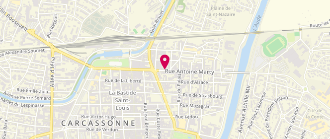 Plan de LAUDINAT Jean Michel, 58 Rue Antoine Marty, 11000 Carcassonne