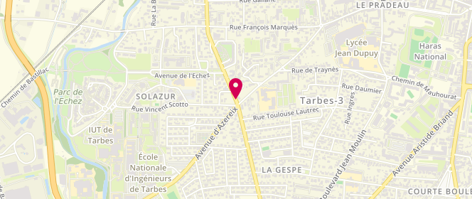 Plan de FAYOLLE Hélio, Boulevard Marechal Lattre de Tassigny, 65013 Tarbes
