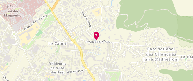 Plan de DISPA Anne, 35 Avenue de la Panouse, 13009 Marseille