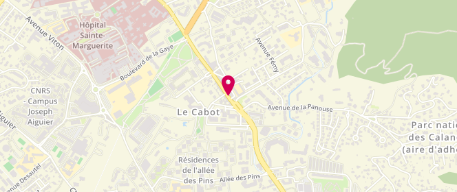 Plan de CAILLAT-LAGIER Marie Pierre, 93 Boulevard du Cabot, 13009 Marseille