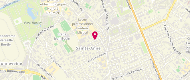 Plan de ARROUET-KRYSINSKI Marie-Annick, 12 Boulevard Pépin, 13008 Marseille