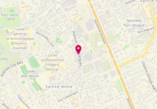 Plan de FONTAN Madeleine, 21 Avenue de Mazargues, 13008 Marseille