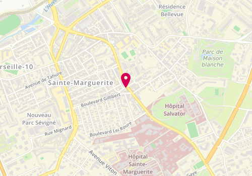 Plan de PERGELINE Hugo, 249 Boulevard de Sainte Marguerite, 13009 Marseille