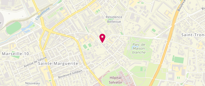 Plan de BENITAH Salomon, 92 Boulevard Paul Claudel, 13009 Marseille