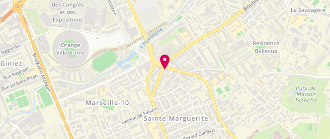 Plan de HASSAN-ALKHADEF Corinne, 38 Boulevard de Sainte Marguerite, 13009 Marseille