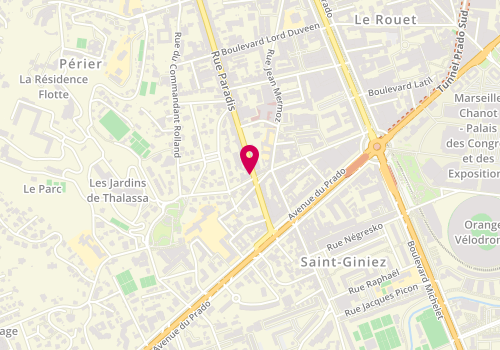 Plan de FAURE Jean-Luc, 538 Rue Paradis, 13008 Marseille