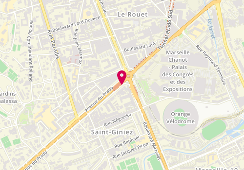 Plan de RAPIN Jean Luc, 301 Avenue du Prado, 13008 Marseille