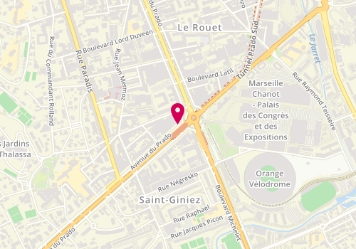 Plan de SAADA Michaël, 314 Avenue du Prado, 13008 Marseille