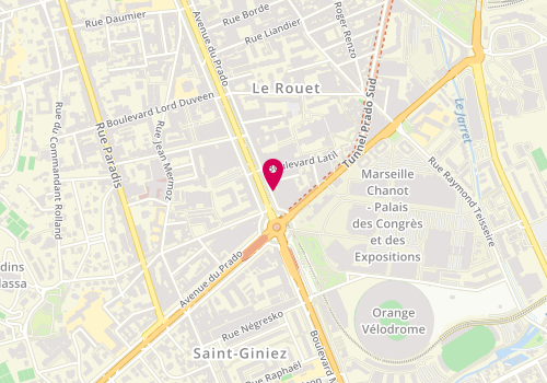 Plan de SERAC-BENHARROSH Gaëlle, 275 Avenue du Prado, 13008 Marseille