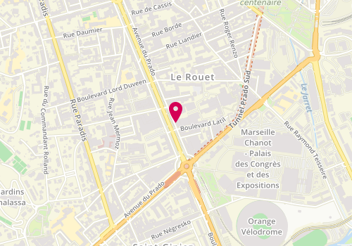 Plan de RICHIERI Raphaëlle, 255 Avenue du Prado, 13008 Marseille